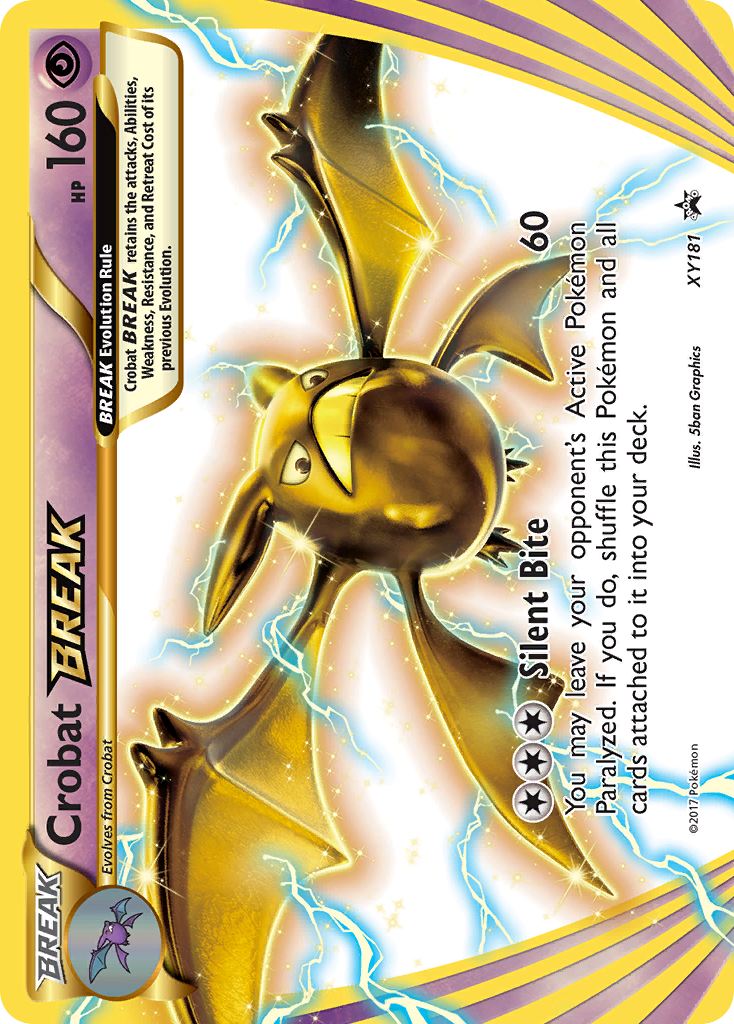 Crobat BREAK XY181 XY Black Star Promos