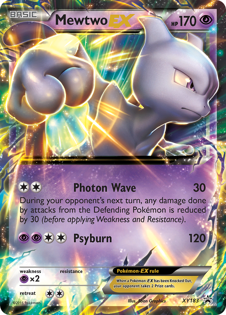 Mewtwo-EX XY183 XY Black Star Promos