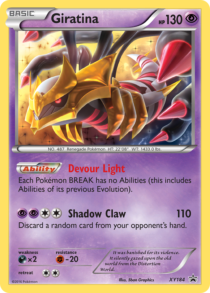 Giratina XY184 XY Black Star Promos