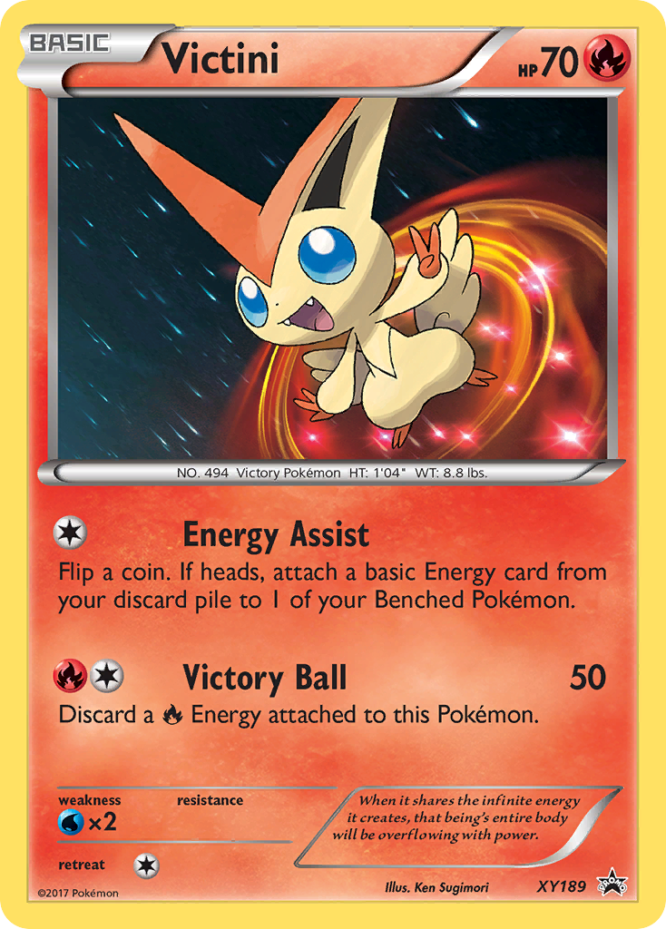 Victini XY189 XY Black Star Promos