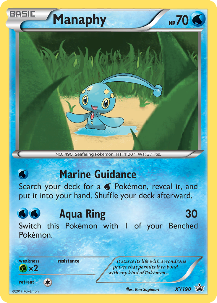 Manaphy XY190 XY Black Star Promos
