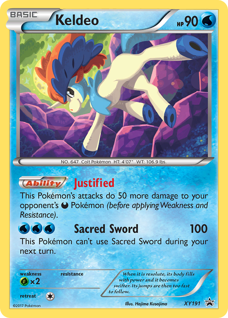 Keldeo XY191 XY Black Star Promos