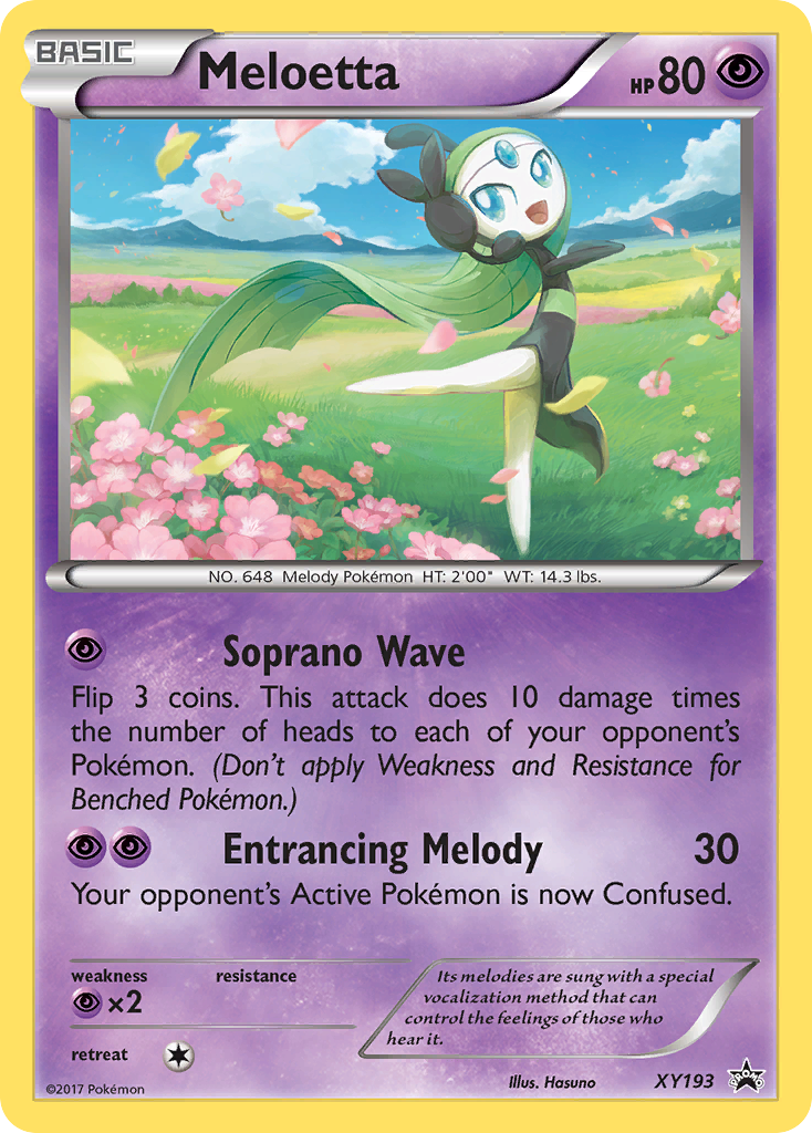 Meloetta XY193 XY Black Star Promos