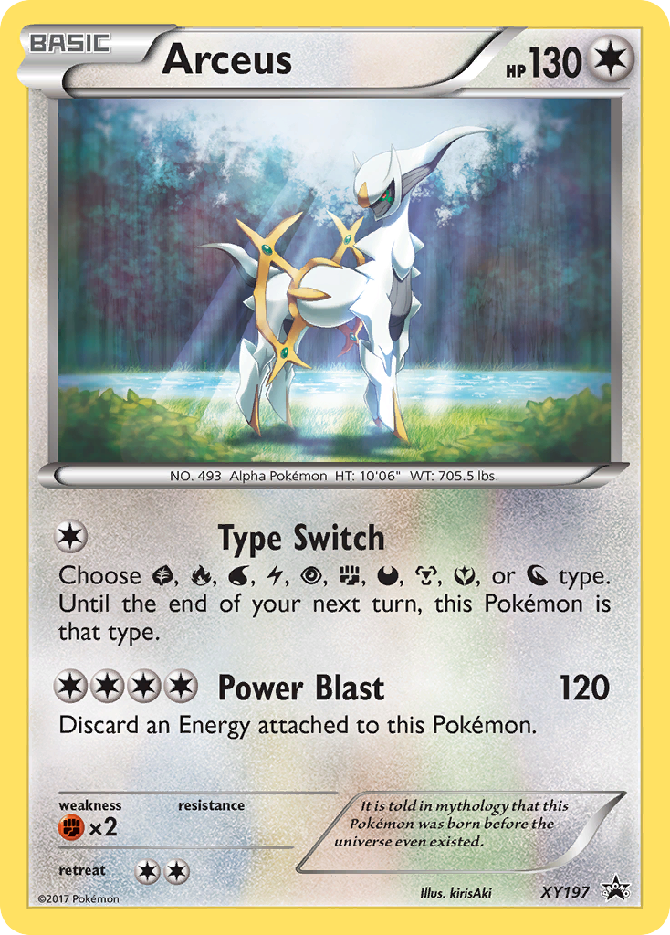 Arceus XY197 XY Black Star Promos