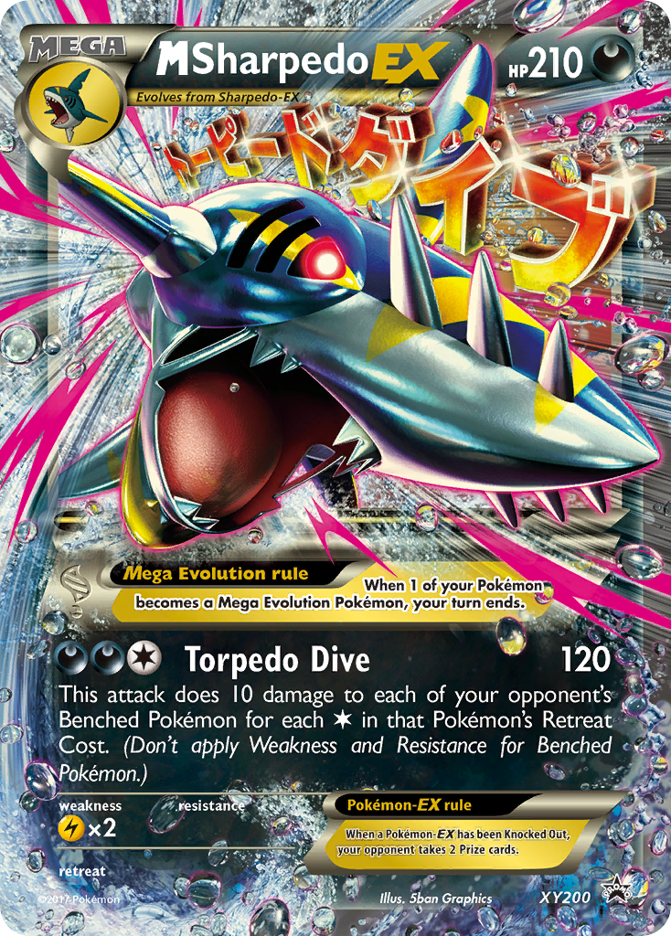 M Sharpedo-EX XY200 XY Black Star Promos