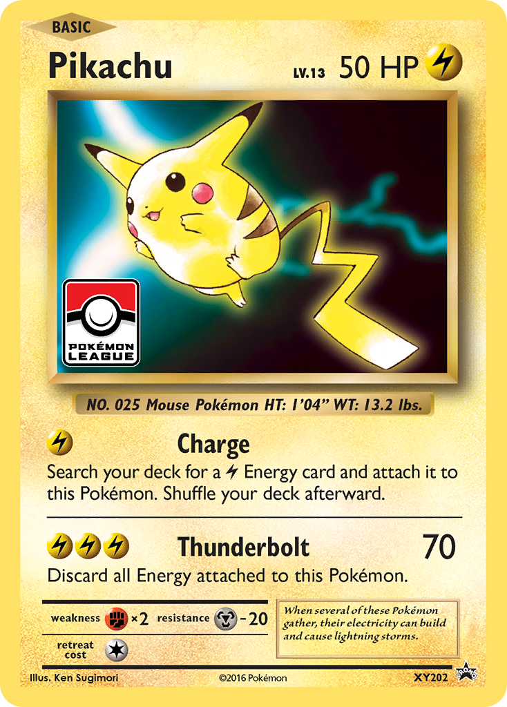 Pikachu XY202 XY Black Star Promos