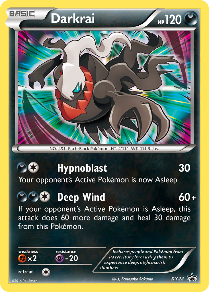 Darkrai XY22 XY Black Star Promos