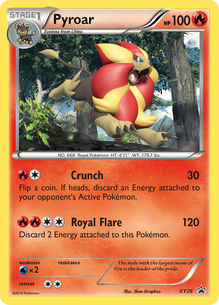 Pyroar XY26 XY Black Star Promos