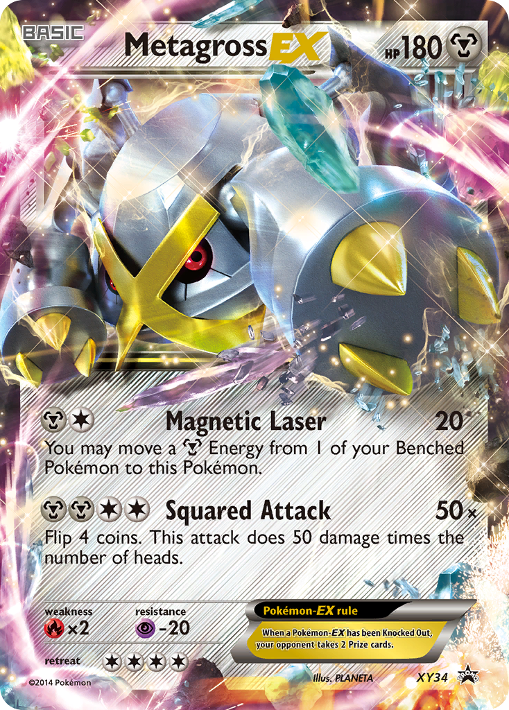 Metagross-EX XY34 XY Black Star Promos