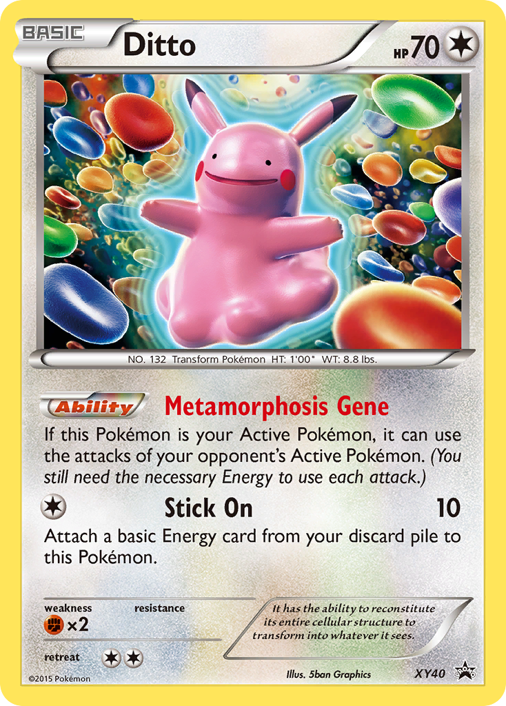 Ditto XY40 XY Black Star Promos