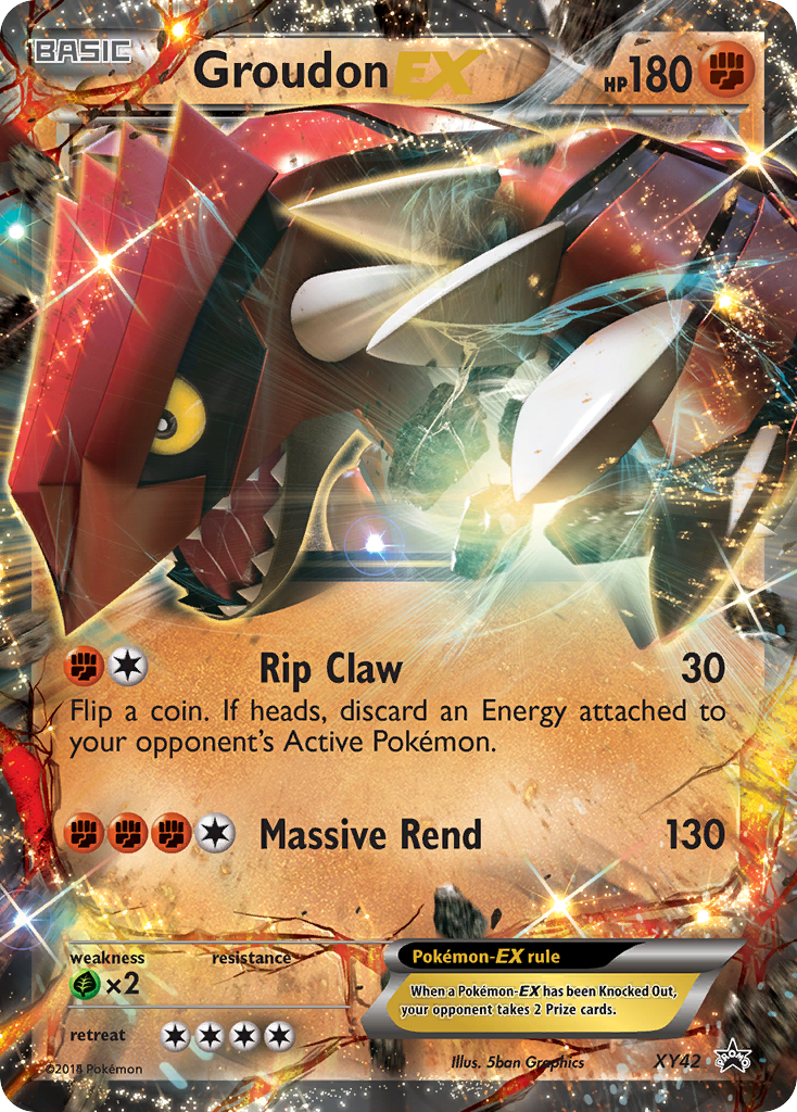 Groudon-EX XY42 XY Black Star Promos