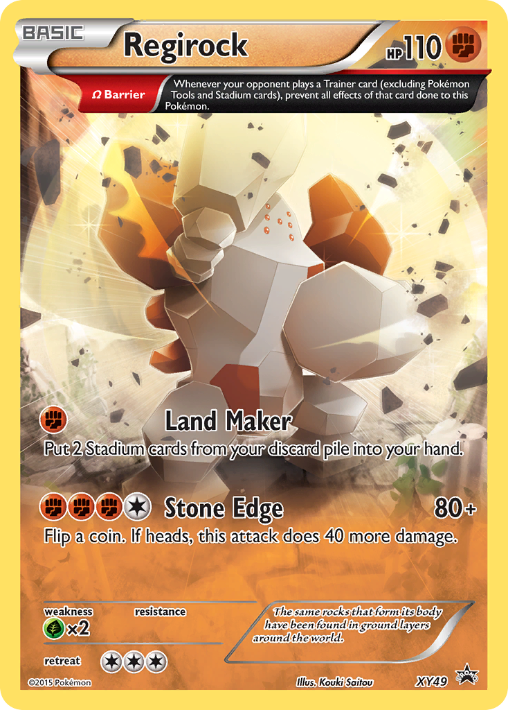 Regirock XY49 XY Black Star Promos