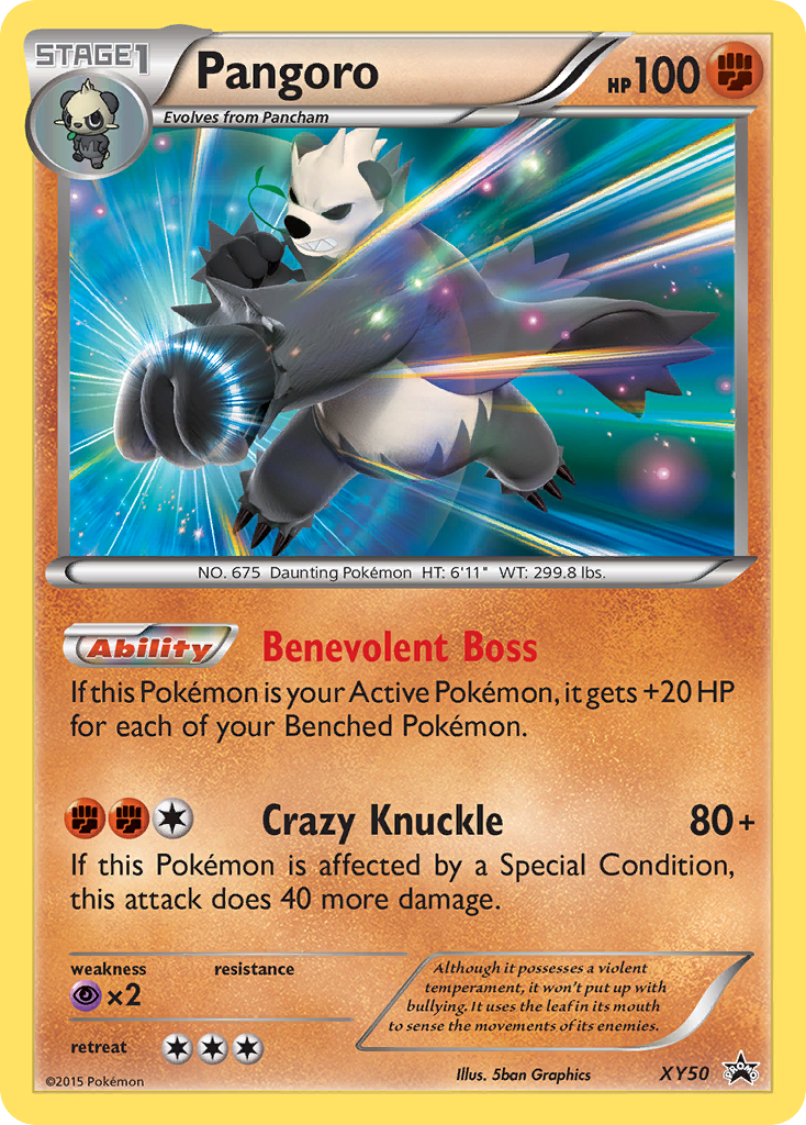 Pangoro XY50 XY Black Star Promos