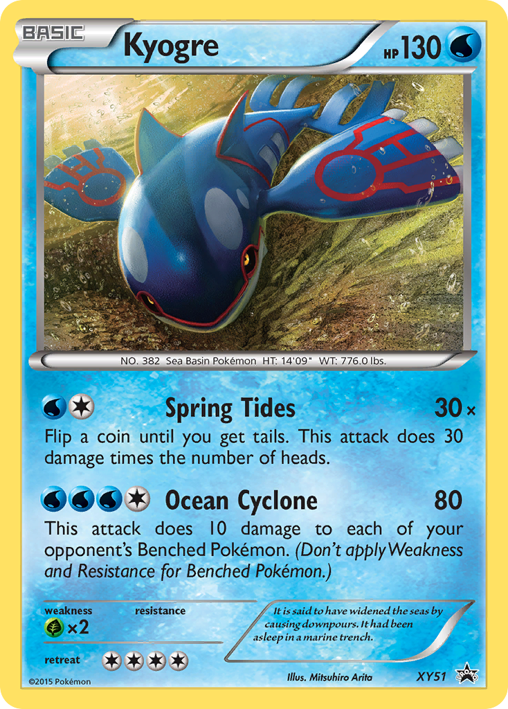 Kyogre XY51 XY Black Star Promos
