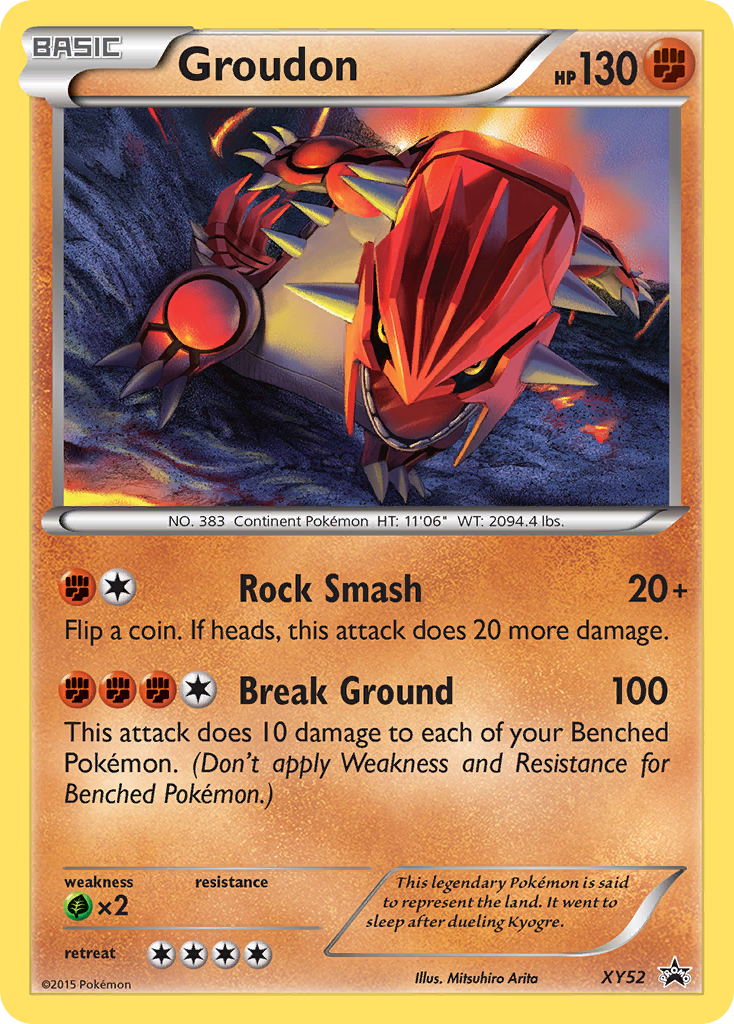 Groudon XY52 XY Black Star Promos
