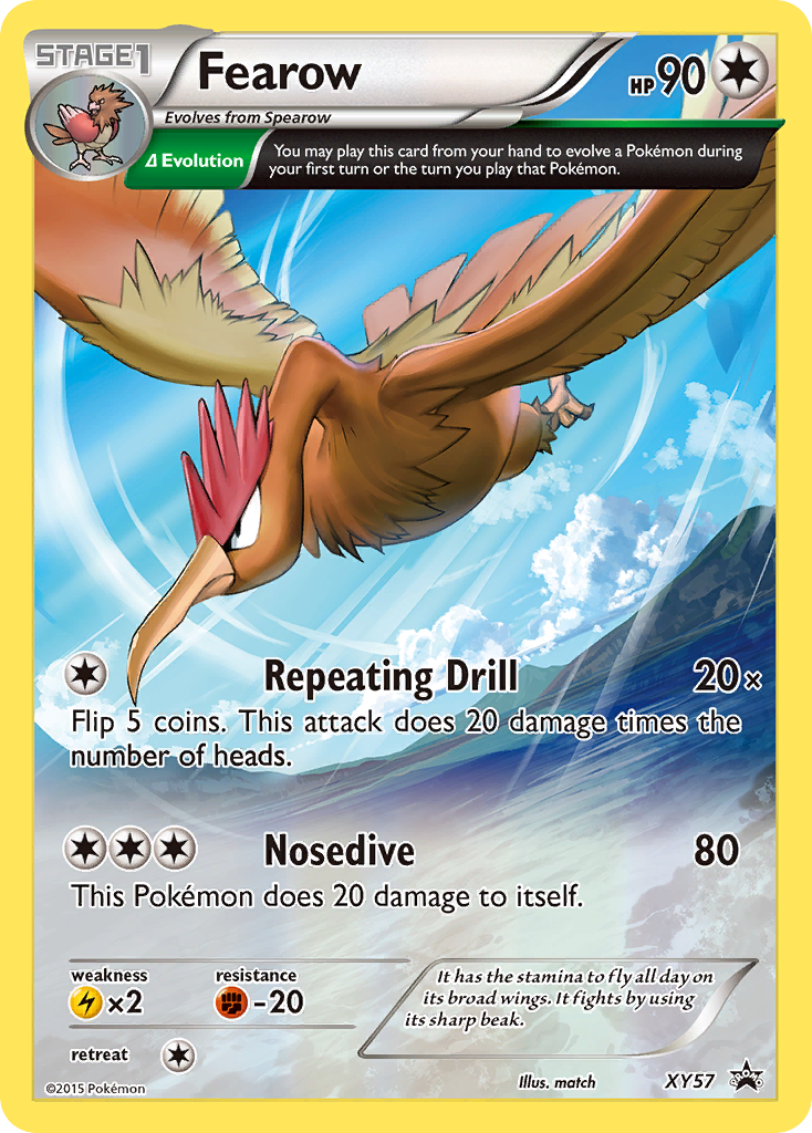 Fearow XY57 XY Black Star Promos