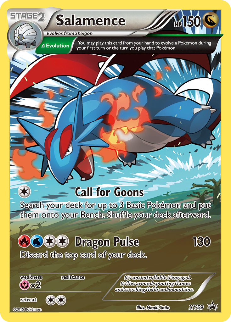 Salamence XY59 XY Black Star Promos