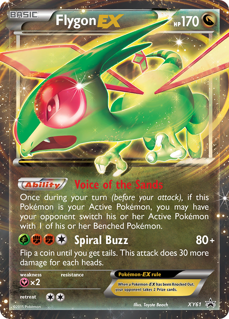 Flygon-EX XY61 XY Black Star Promos