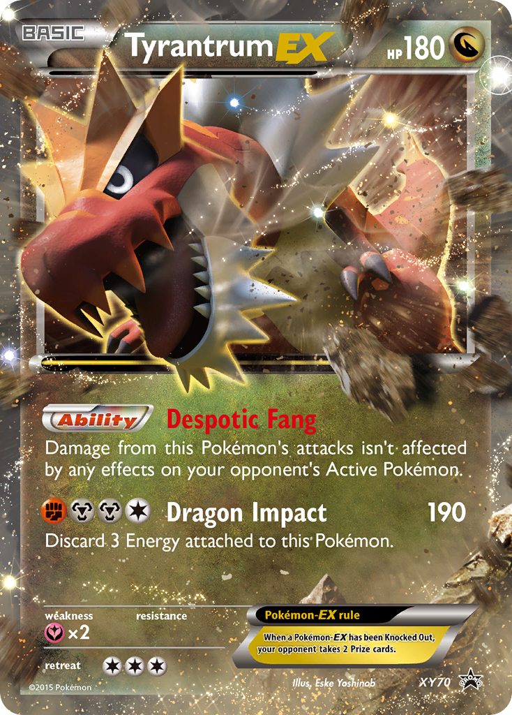 Tyrantrum-EX XY70 XY Black Star Promos