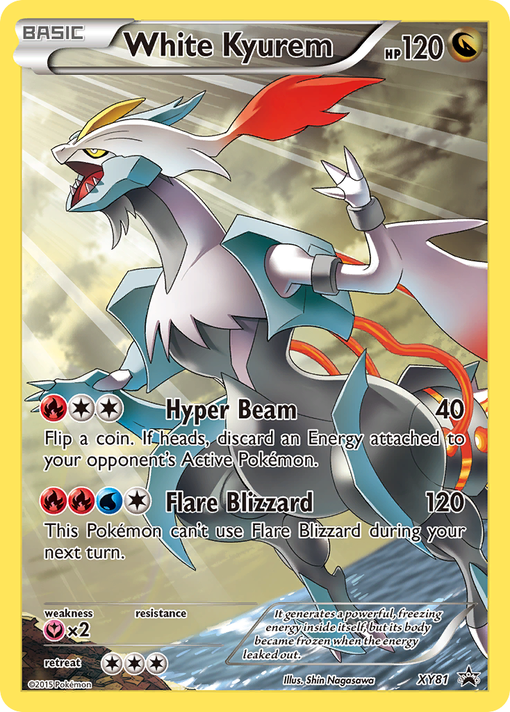 White Kyurem XY81 XY Black Star Promos