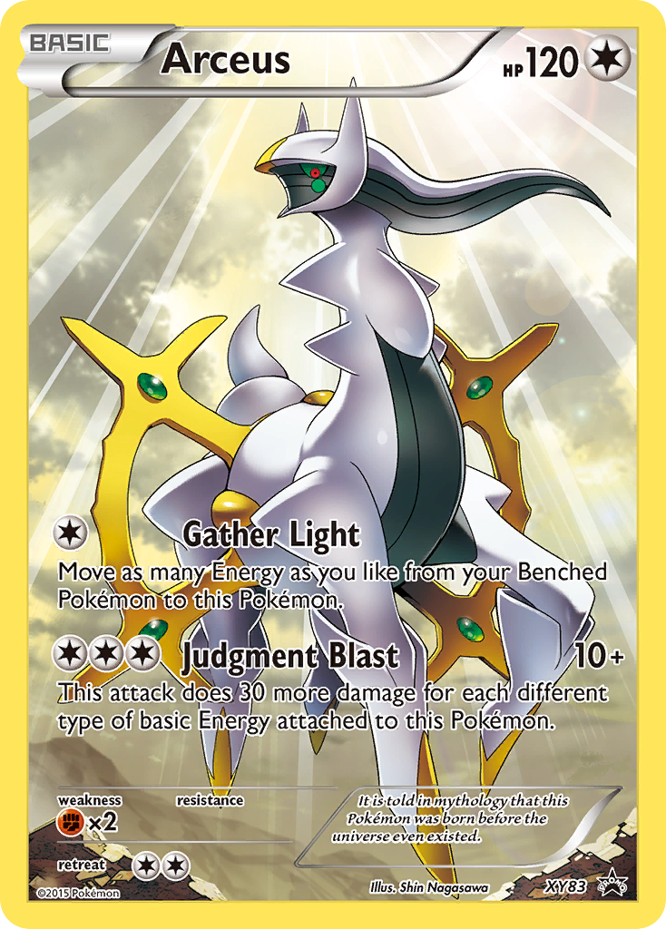 Arceus XY83 XY Black Star Promos