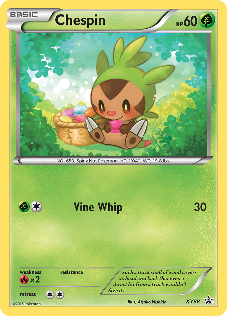Chespin XY88 XY Black Star Promos