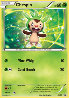 Chespin XY01 XY Black Star Promos
