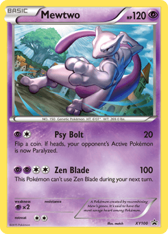 Mewtwo XY100 XY Black Star Promos