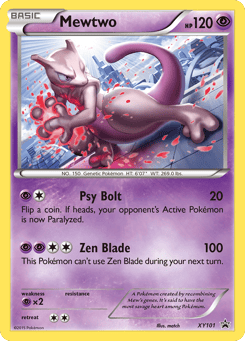 Mewtwo XY101 XY Black Star Promos