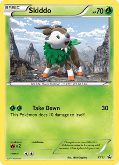 Skiddo XY11 XY Black Star Promos