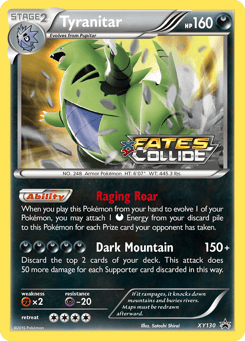Tyranitar XY130 XY Black Star Promos