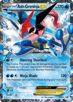 Ash-Greninja-EX XY133 XY Black Star Promos