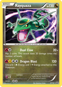 Rayquaza XY141 XY Black Star Promos