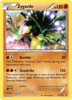Zygarde XY152 XY Black Star Promos
