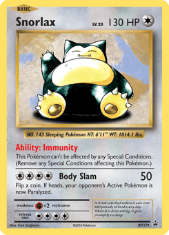 Snorlax XY179 XY Black Star Promos
