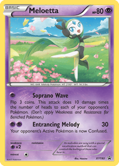Meloetta XY193 XY Black Star Promos