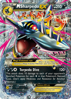 M Sharpedo-EX XY200 XY Black Star Promos