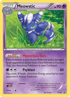 Meowstic XY48 XY Black Star Promos
