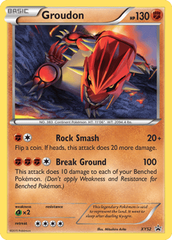 Groudon XY52 XY Black Star Promos