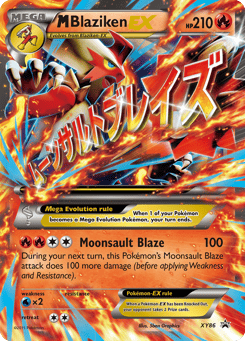 M Blaziken-EX XY86 XY Black Star Promos