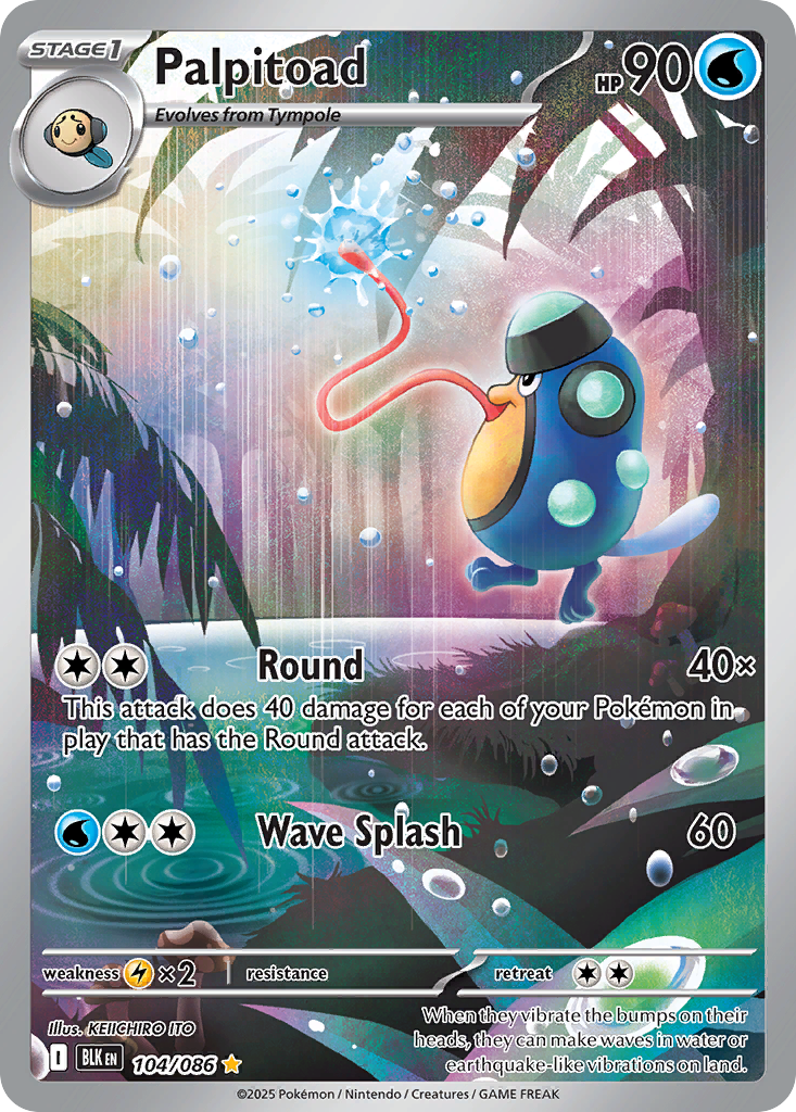 Palpitoad 104/086 Black Bolt