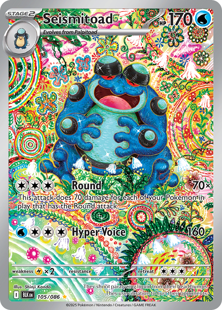 Seismitoad 105/086 Black Bolt