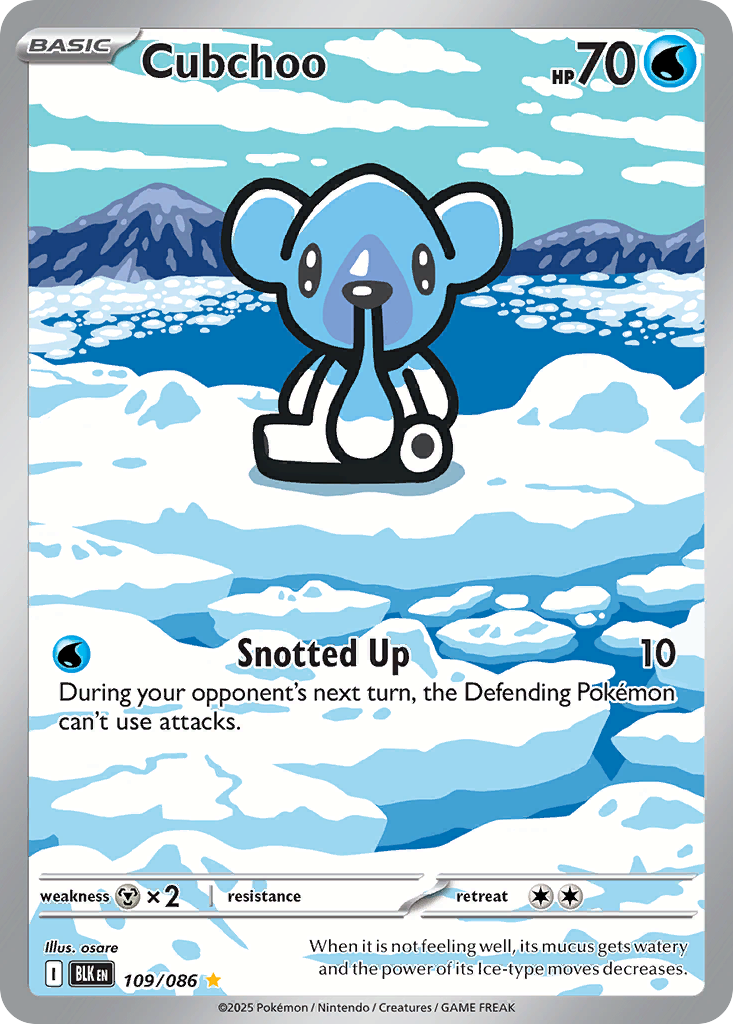 Cubchoo 109/086 Black Bolt