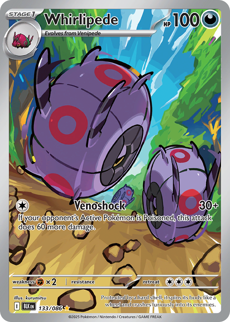 Whirlipede 133/086 Black Bolt