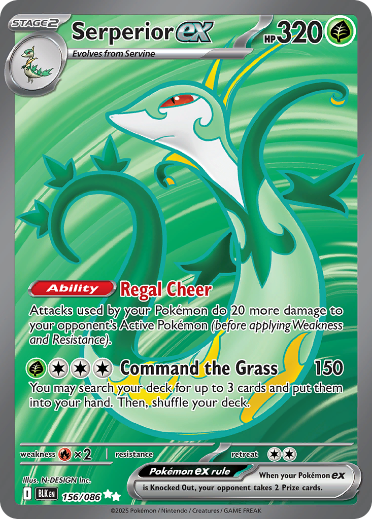 Serperior ex 156/086 Black Bolt