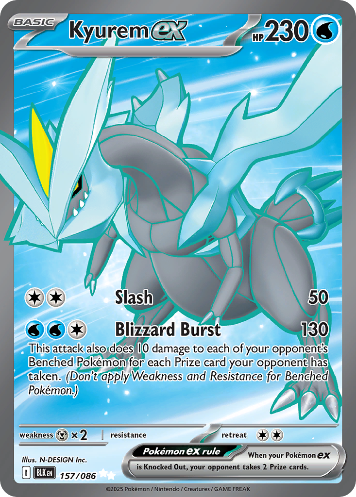 Kyurem ex 157/086 Black Bolt