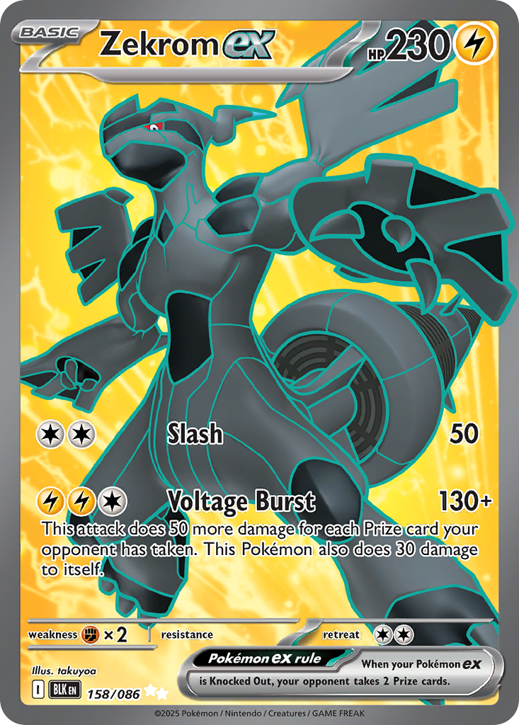 Zekrom ex 158/086 Black Bolt