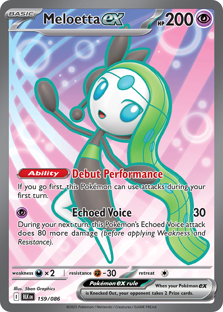 Meloetta ex 159/086 Black Bolt