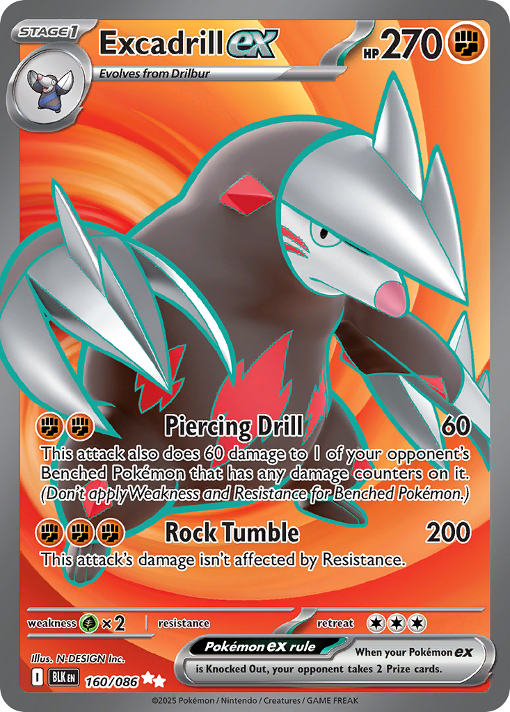 Excadrill ex 160/086 Black Bolt