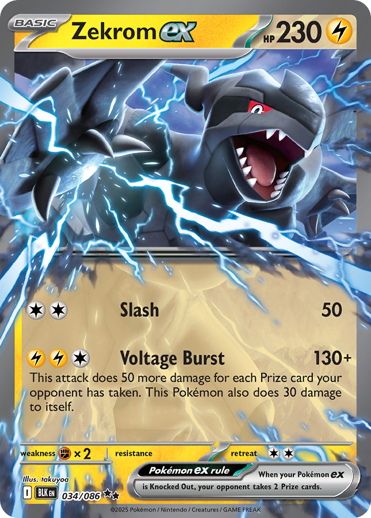 Zekrom ex 034/086 Black Bolt